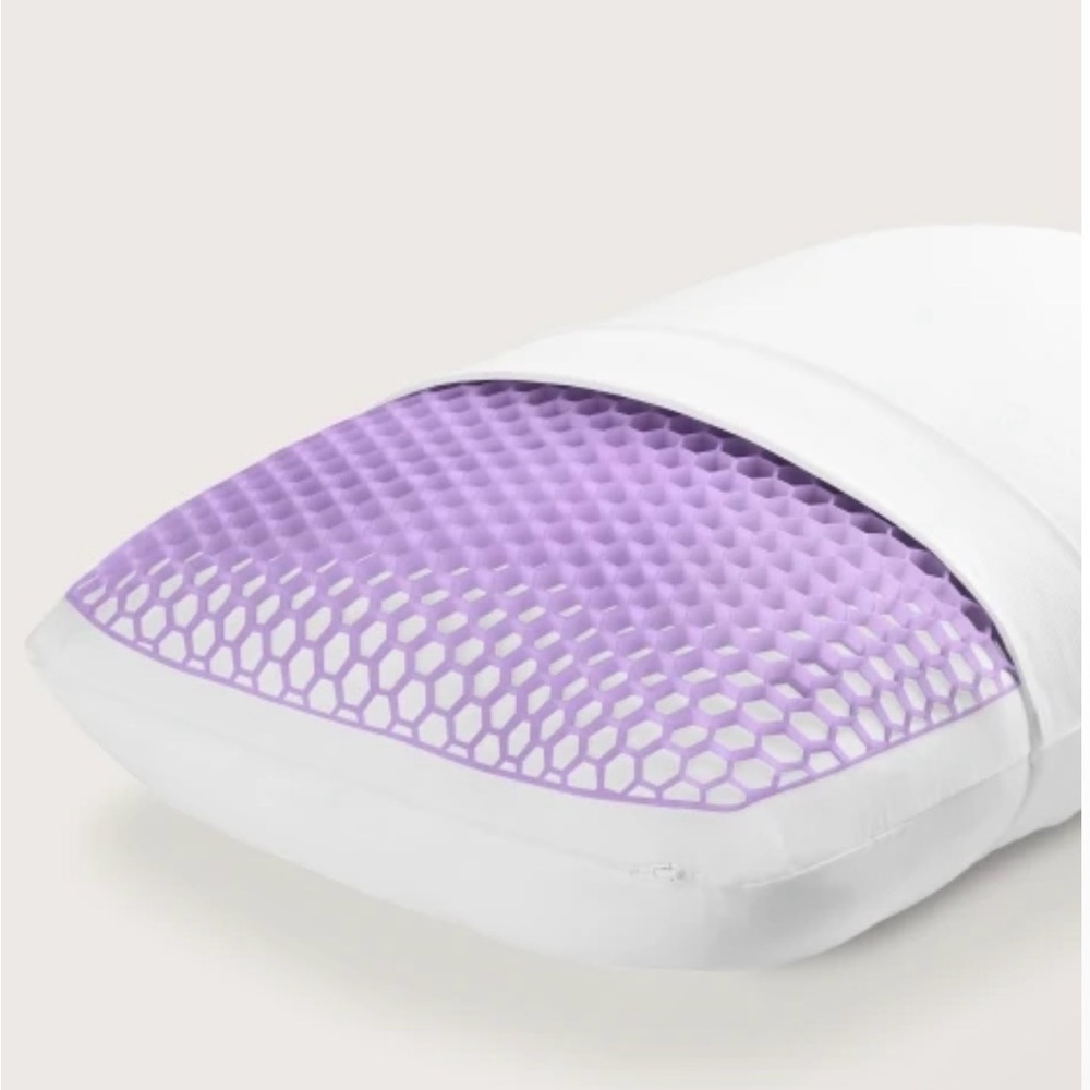 Purple Gel Hex Mesh Pillow Insert for Cooling Comfort